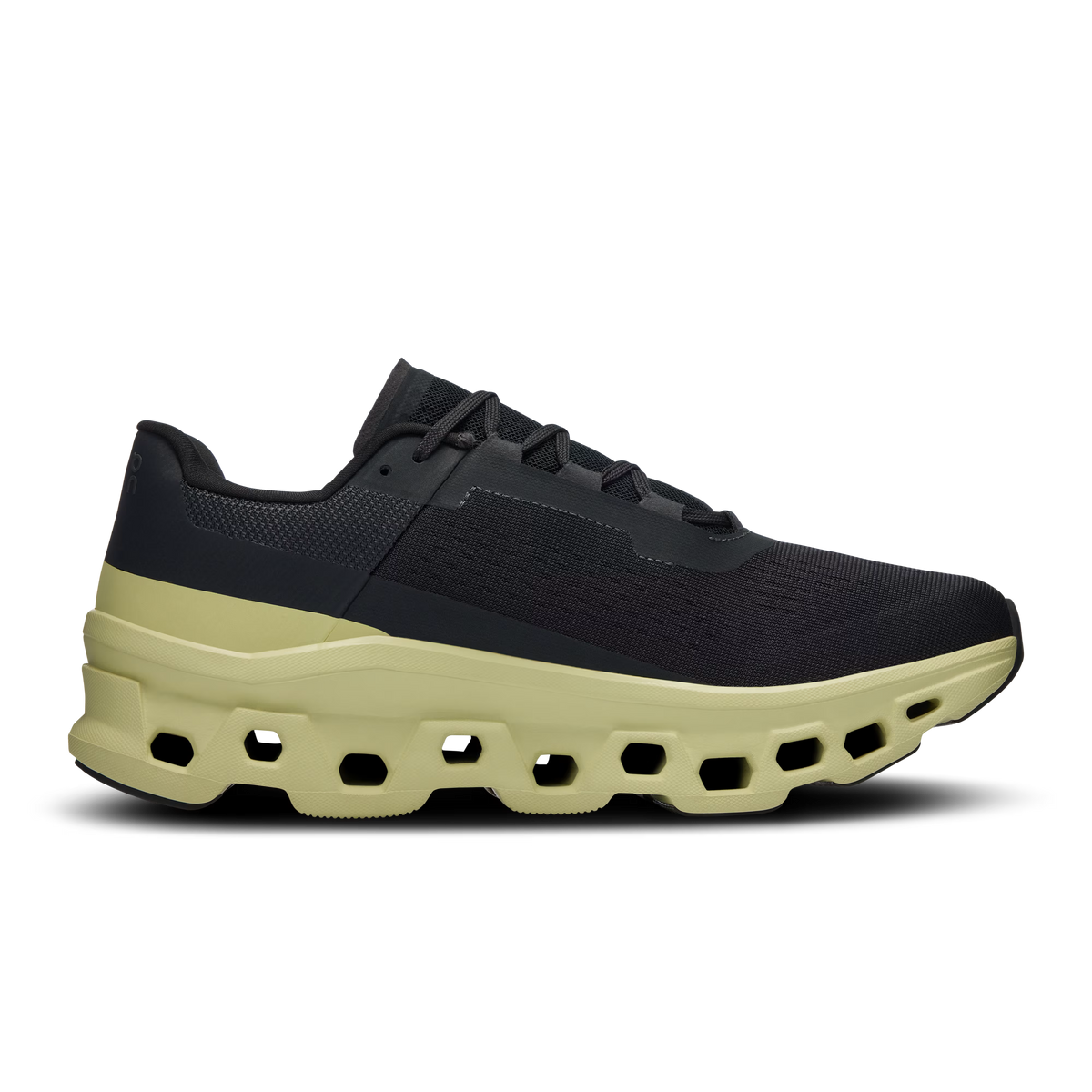 On Cloudmonster “Black | Acacia”